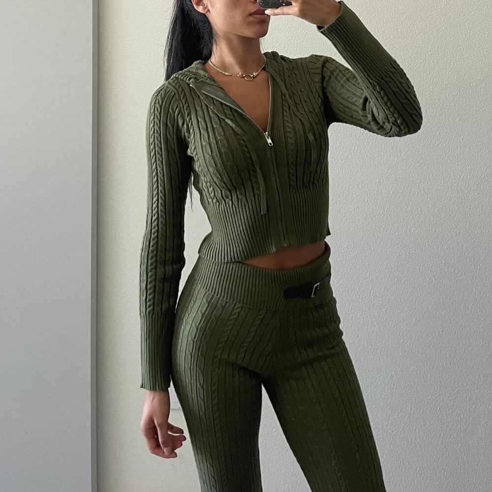 Green Knitted Sweater